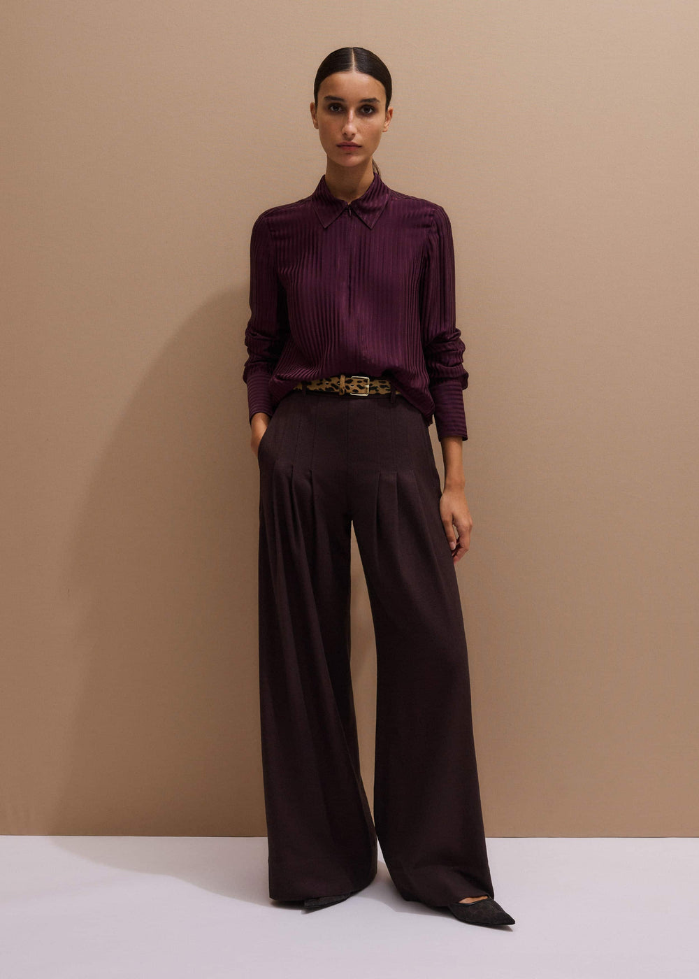 Red AM-PM Fluid Satin Shirt + Tie meandem