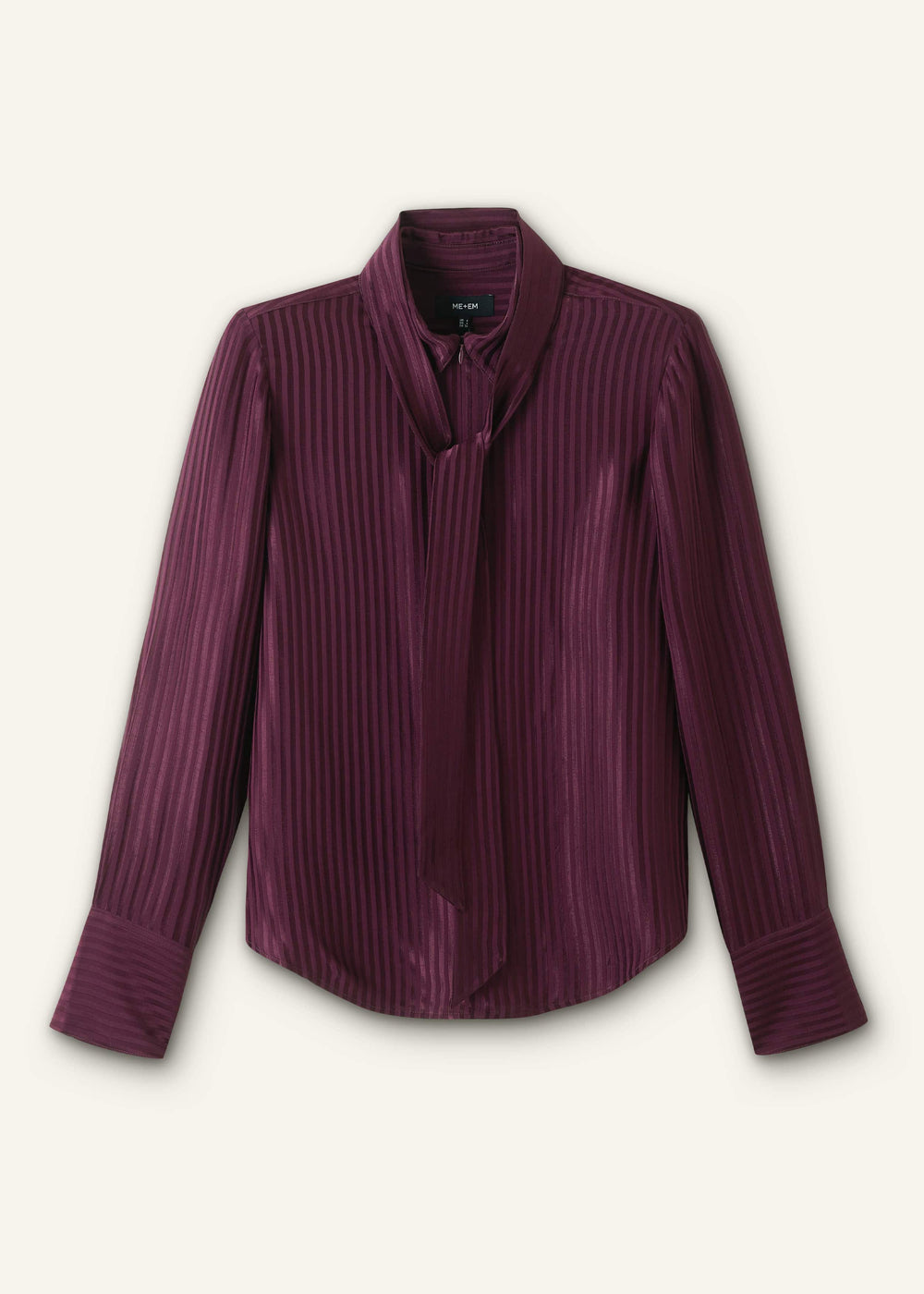 Red AM-PM Fluid Satin Shirt + Tie meandem
