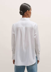White Relaxed Tux Shirt meandem