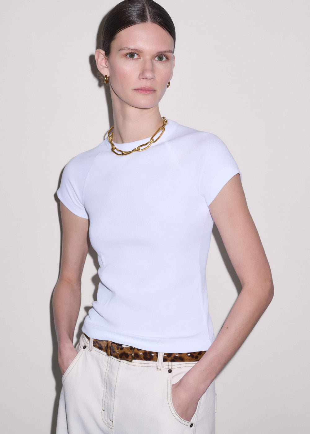 White Ultimate Raglan Tee meandem