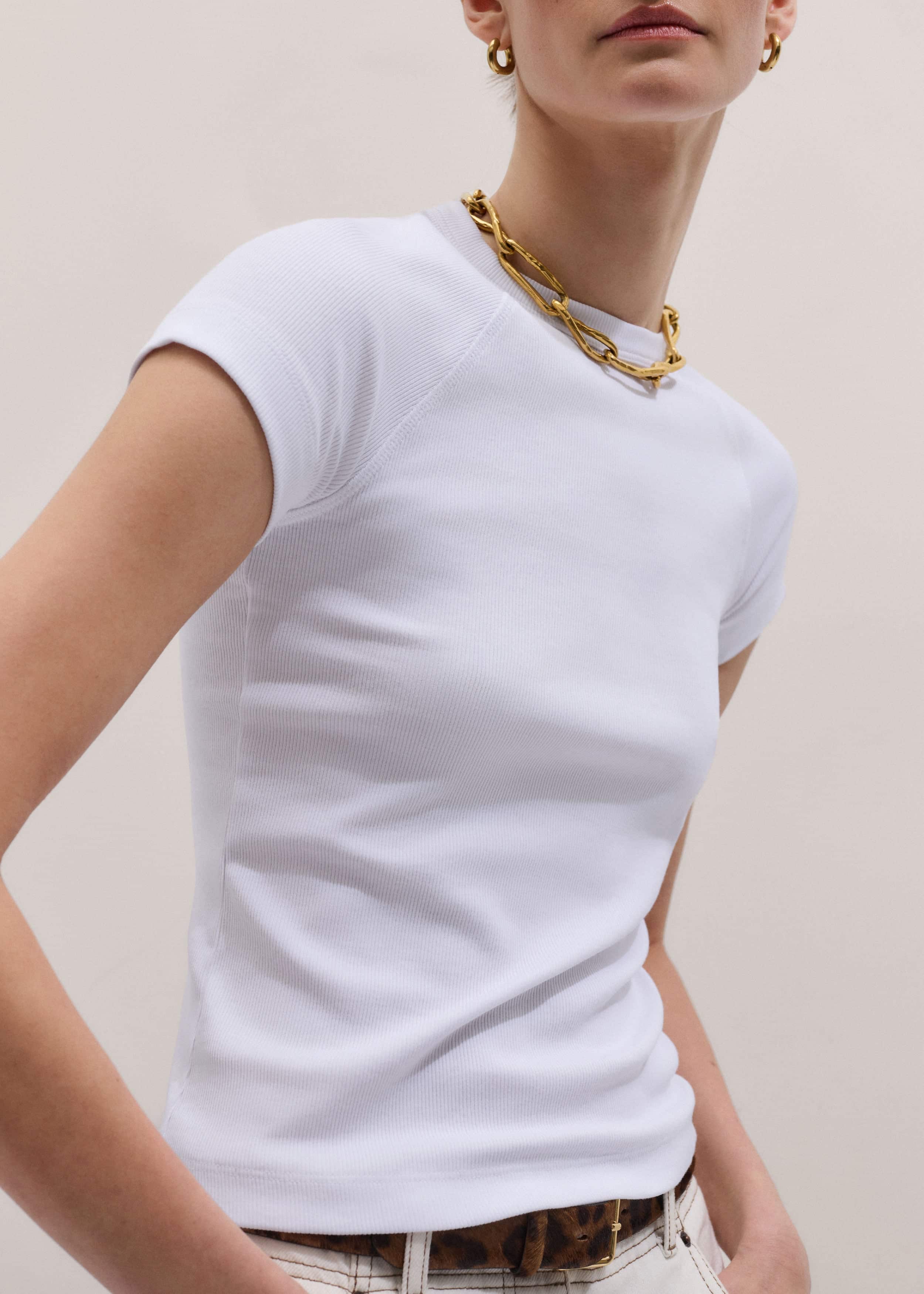 White Ultimate Raglan Tee meandem