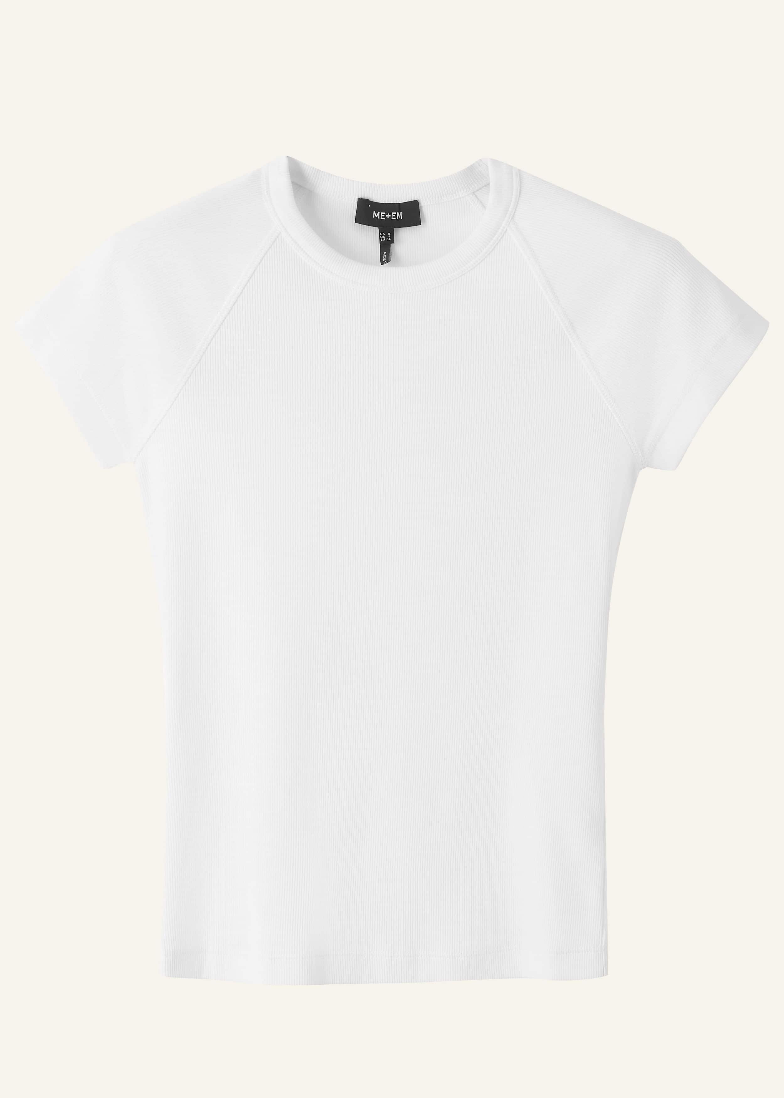 White Ultimate Raglan Tee meandem