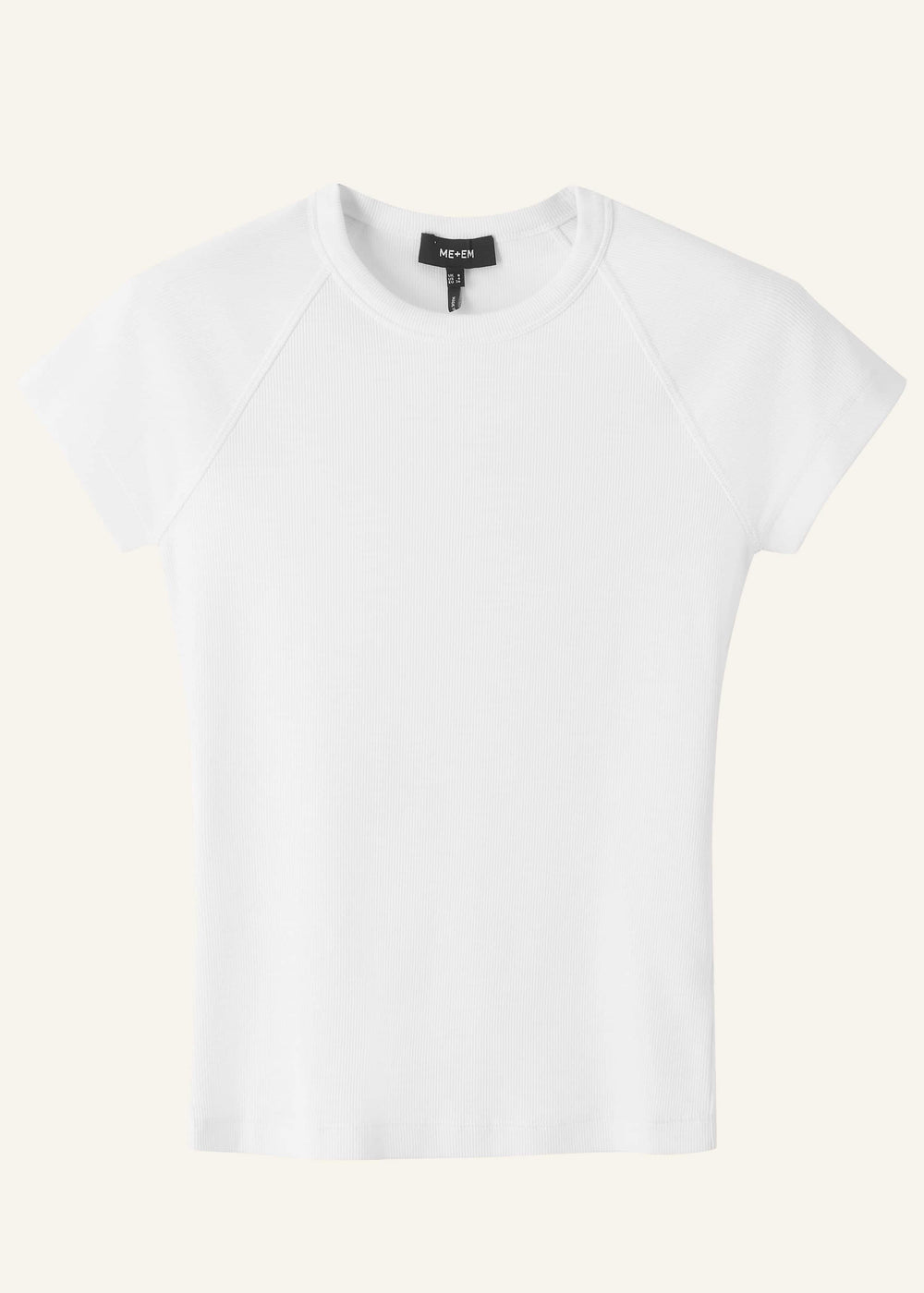 White Ultimate Raglan Tee meandem