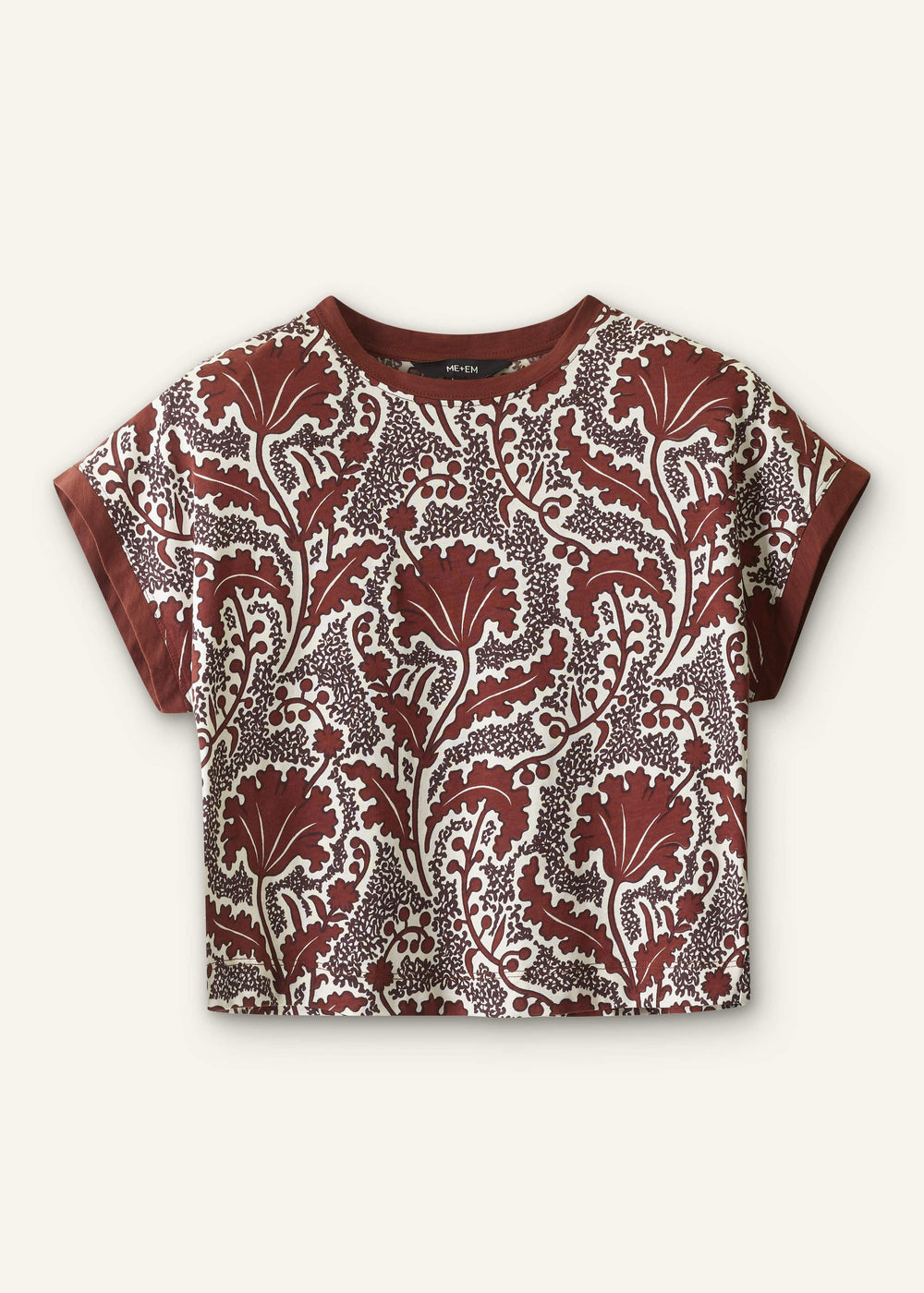 Cinnamon Rising Wildflowers Relaxed Crop Tee meandem