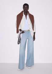 White Open Placket Swing Top meandem