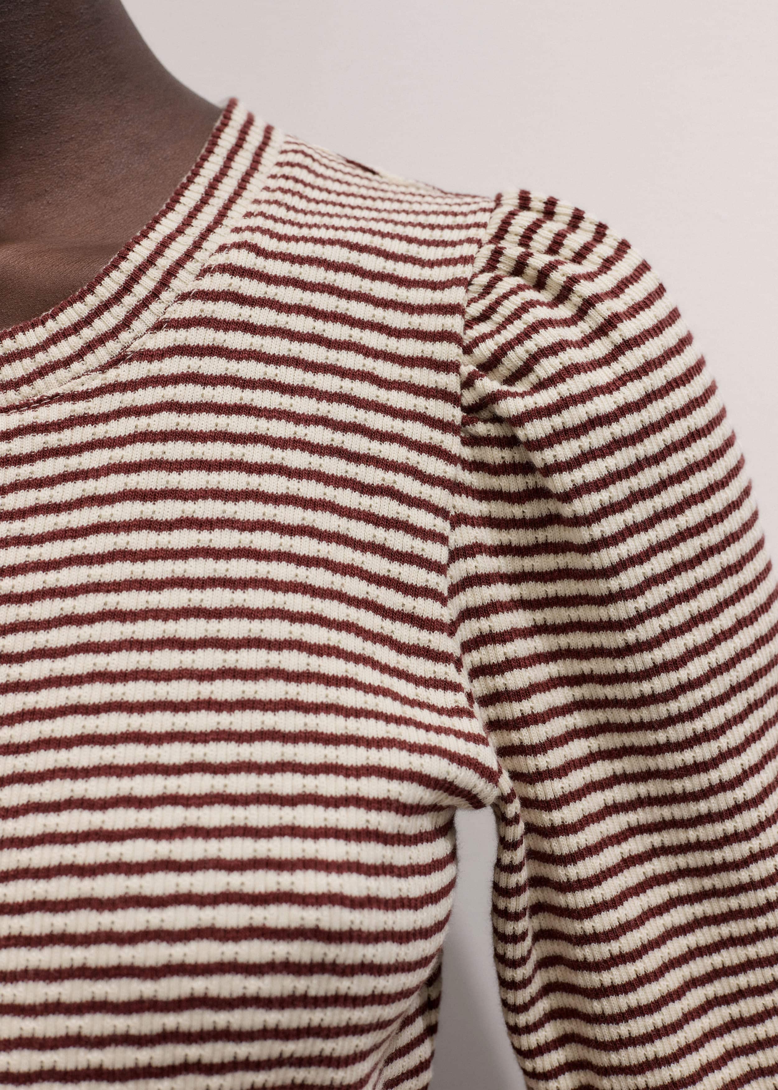 Cinnamon Brown Feminine Sleeve Tee meandem