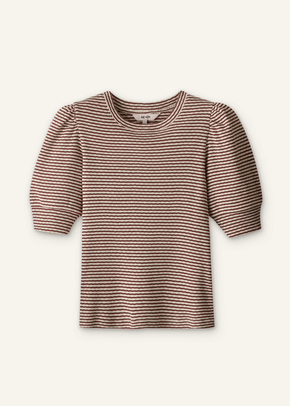 Cinnamon Brown Feminine Sleeve Tee meandem