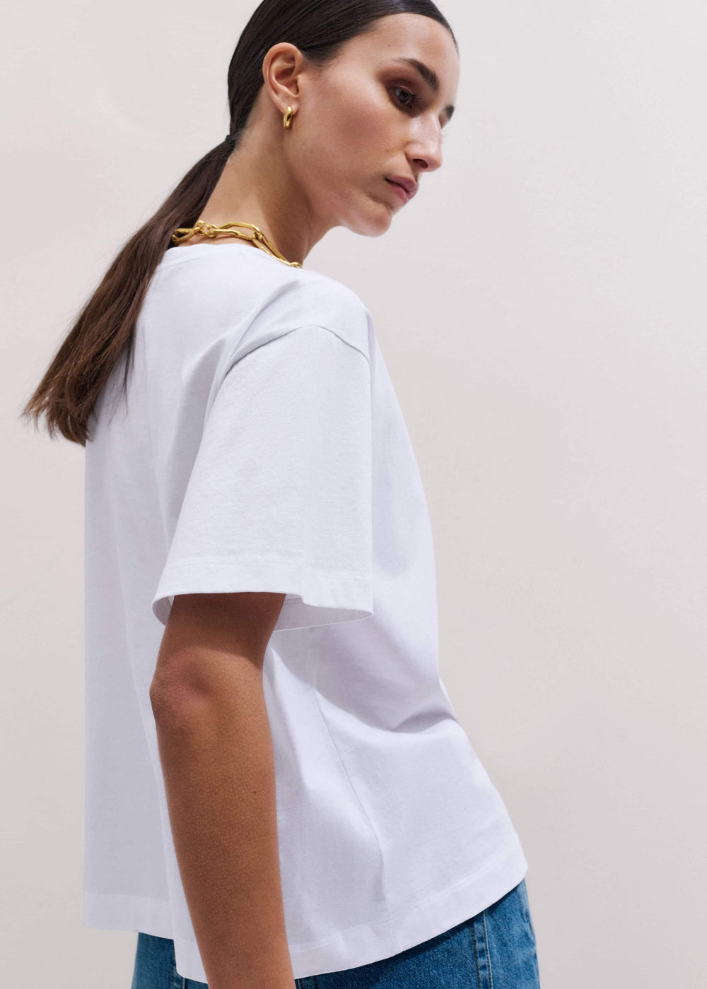 White Oversized Tee meandem