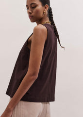 Brown Racerback Swing Top meandem