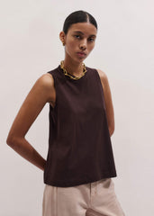 Brown Racerback Swing Top meandem