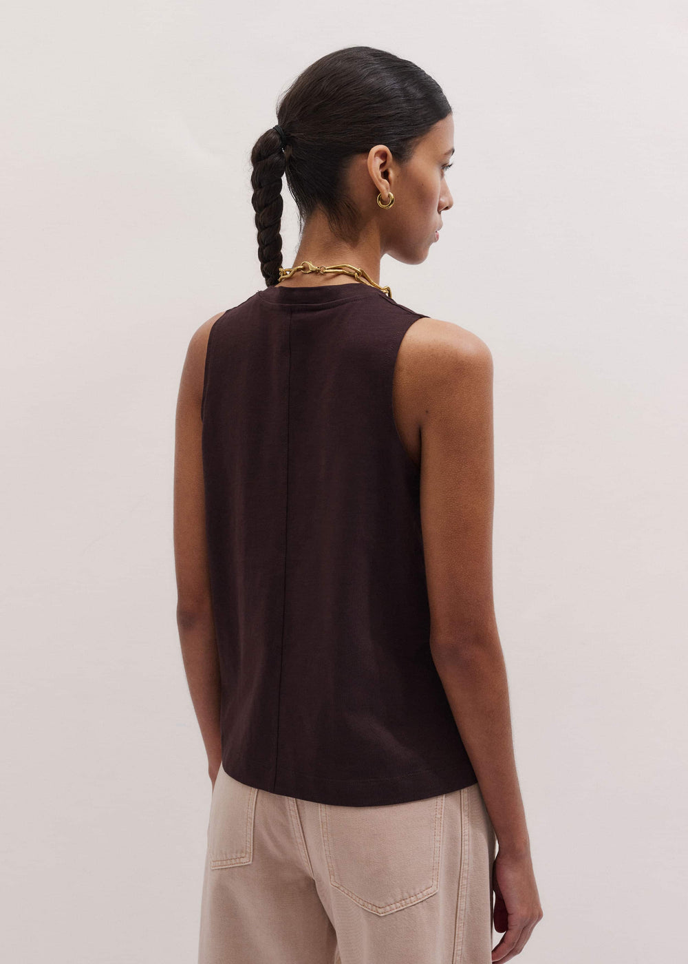 Brown Racerback Swing Top meandem