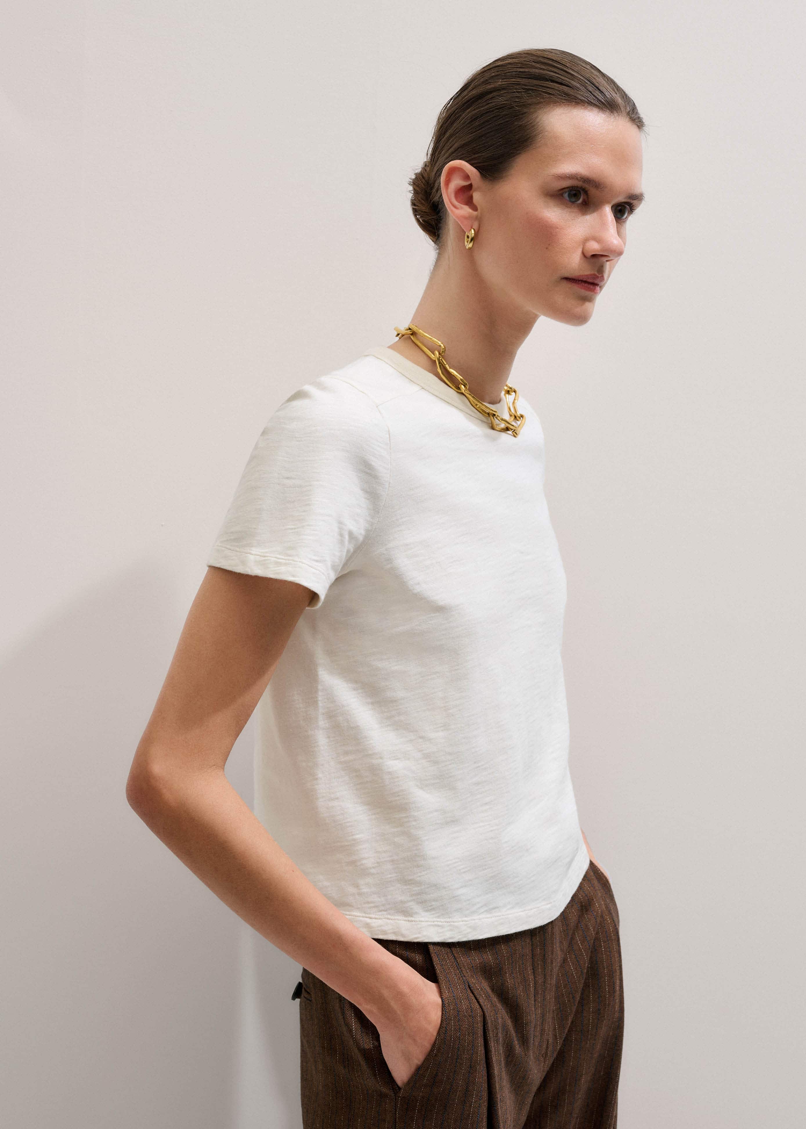 Cream Warm Touch Tee meandem