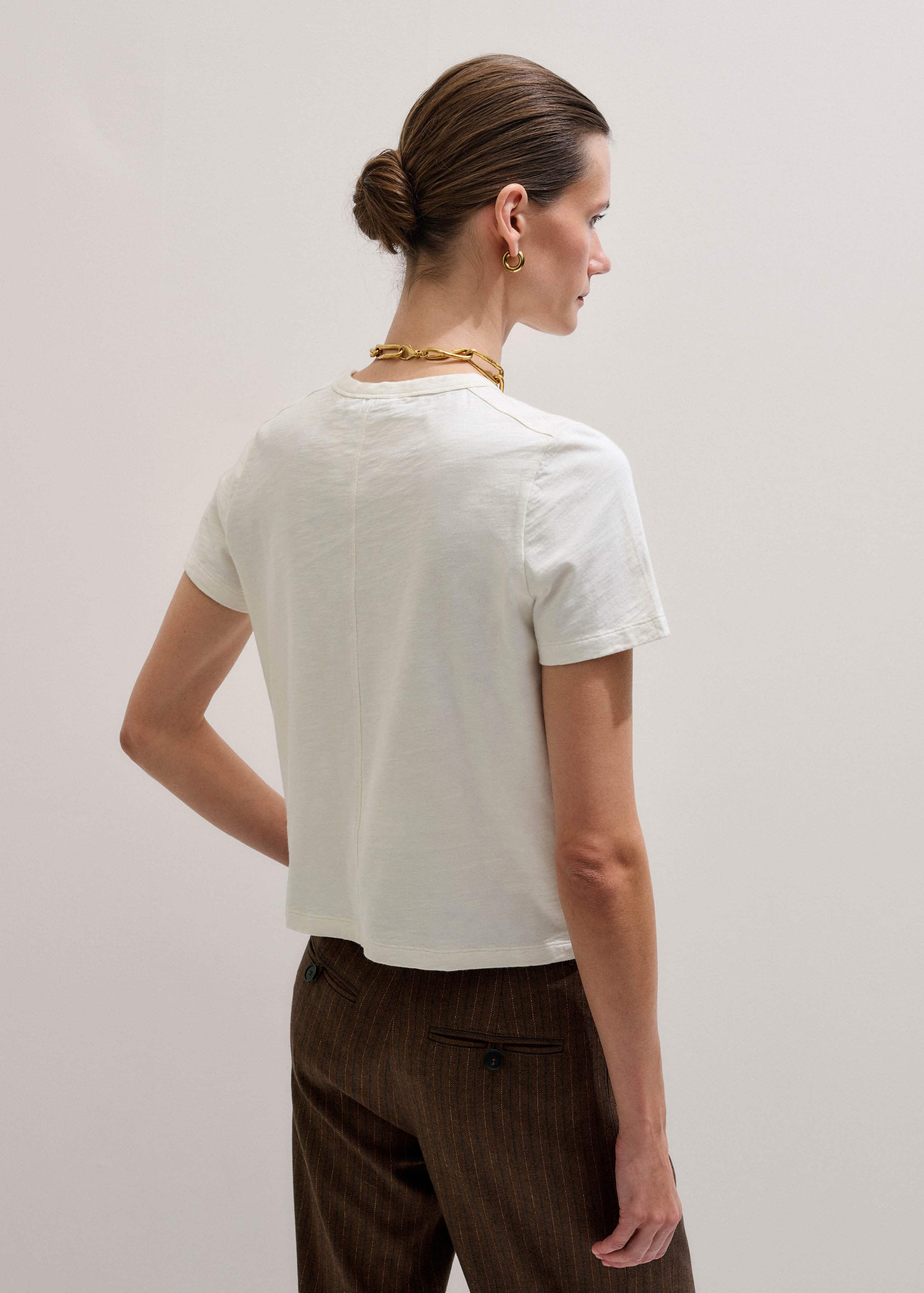 Cream Warm Touch Tee meandem