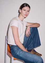 Oatmeal Double Layer Short Sleeve Sweatshirt meandem