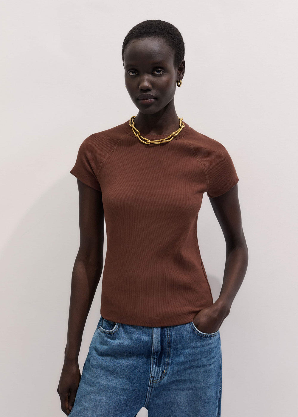 Cinnamon Brown Ultimate Raglan Tee meandem