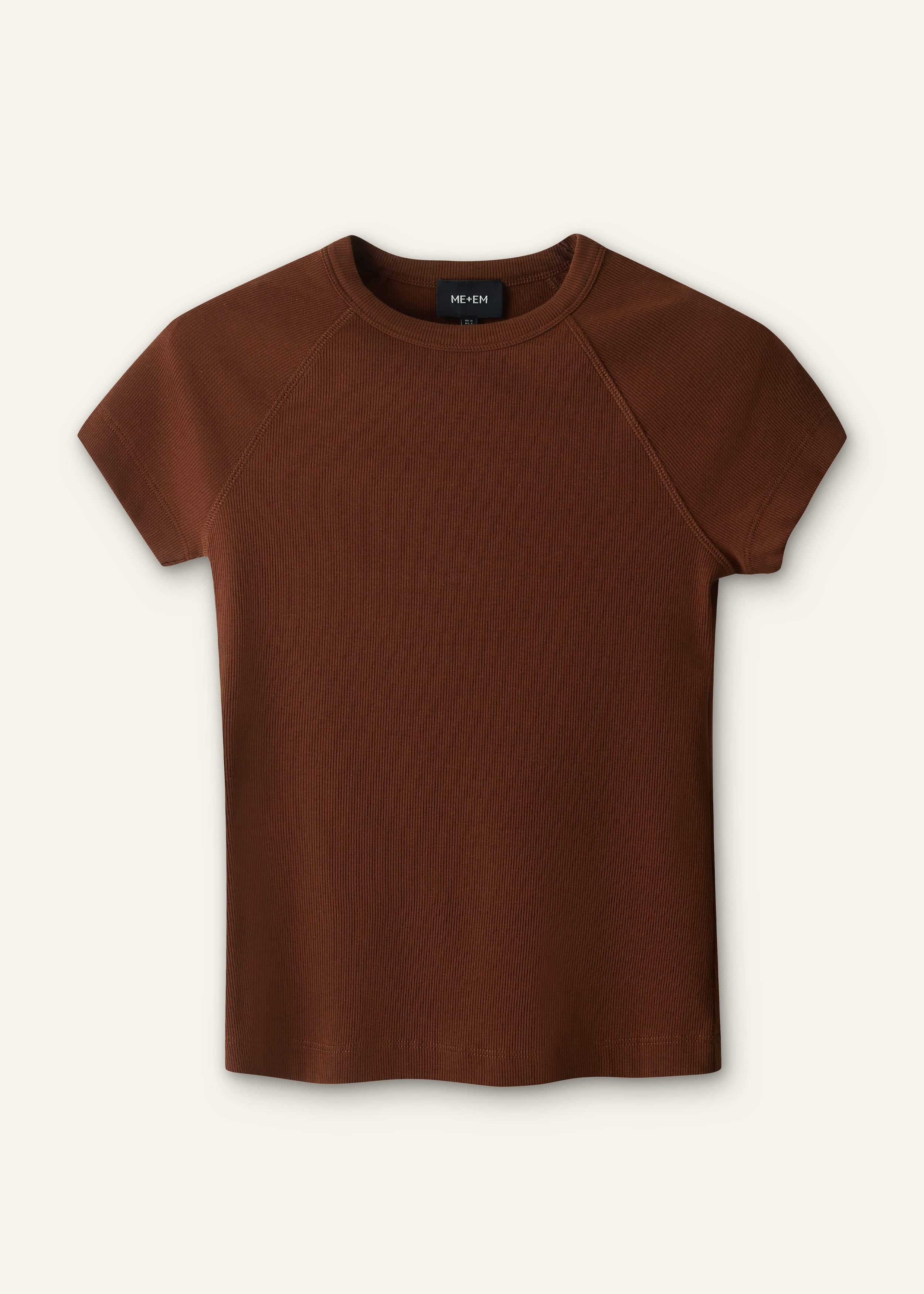 Cinnamon Brown Ultimate Raglan Tee meandem