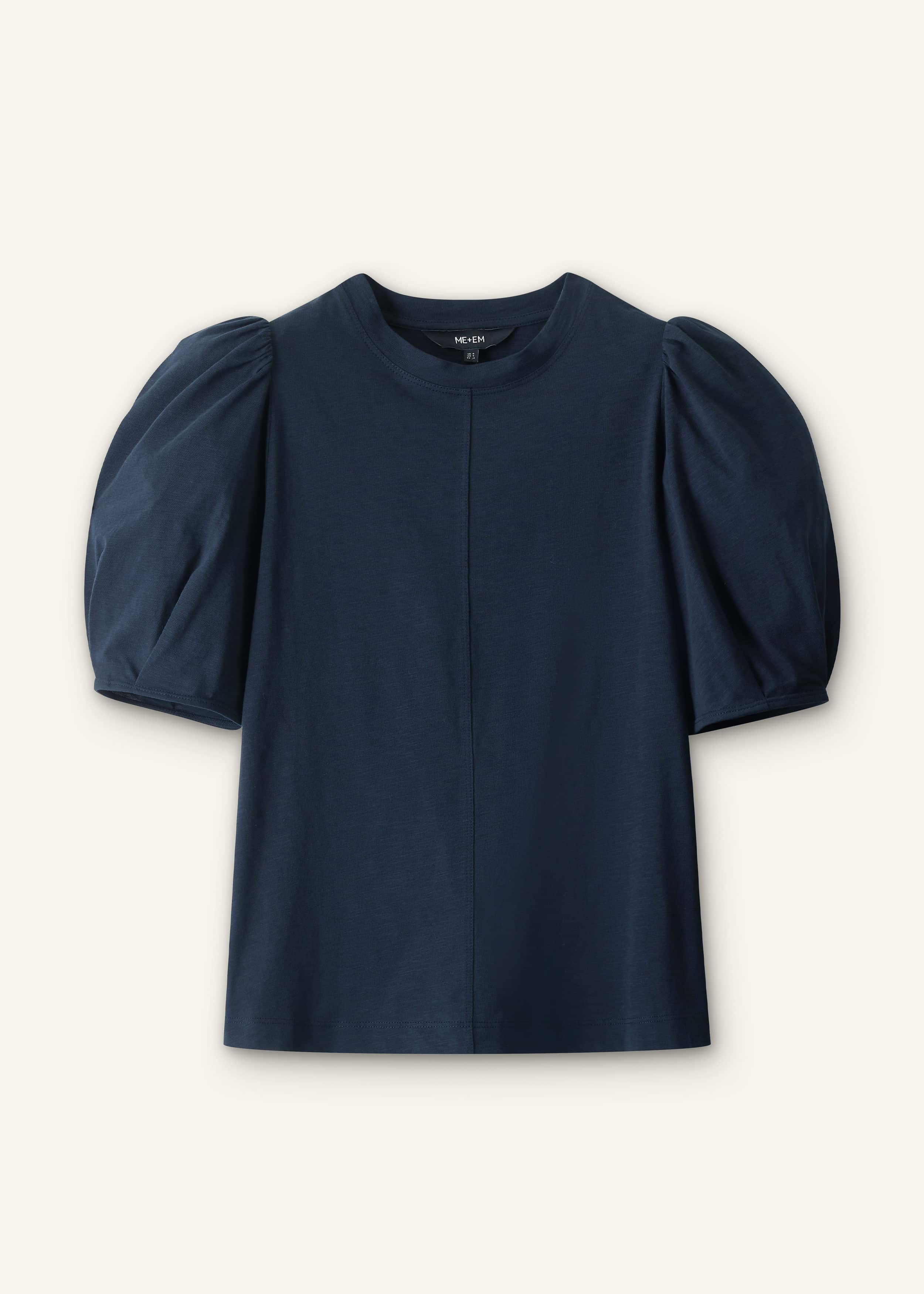 Navy Feminine Sleeve Swing Top meandem