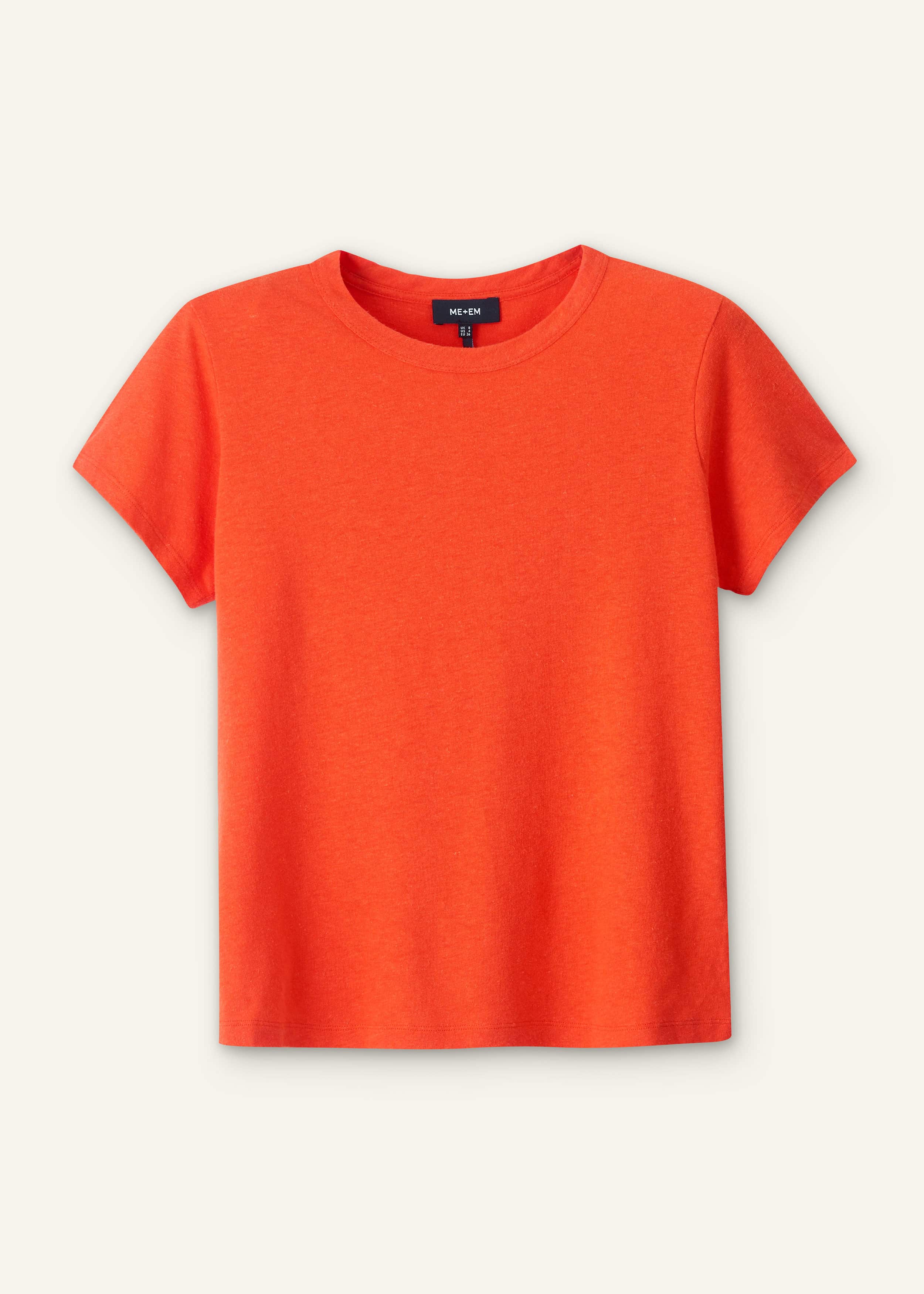 Orange Soft Washed Straight Tee meandem