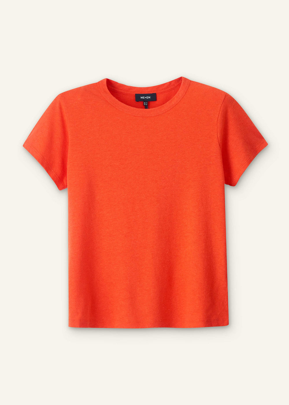 Orange Soft Washed Straight Tee meandem