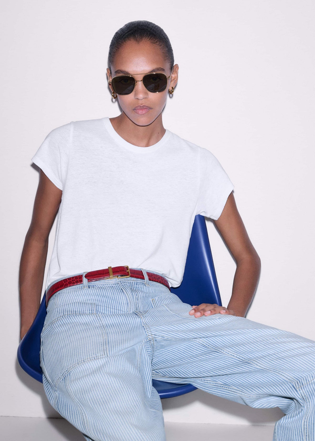 White Soft Washed Tee meandem