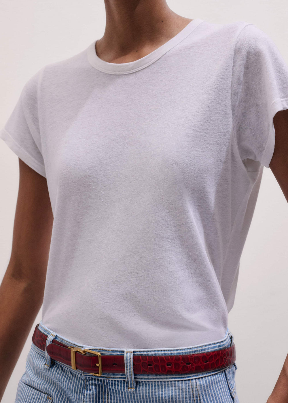 White Soft Washed Tee meandem