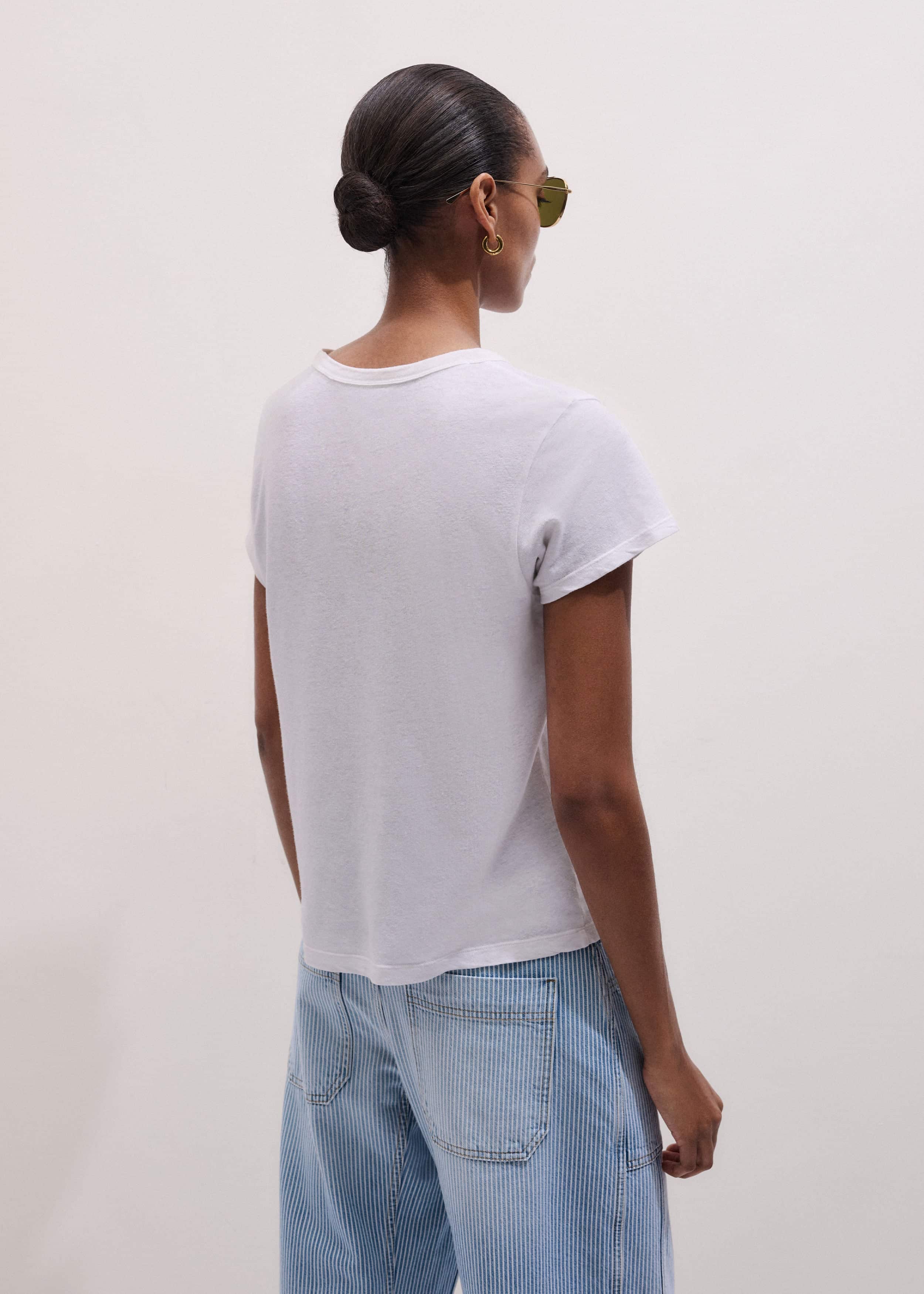 White Soft Washed Tee meandem