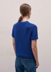 Blue Straight Knit Tee meandem