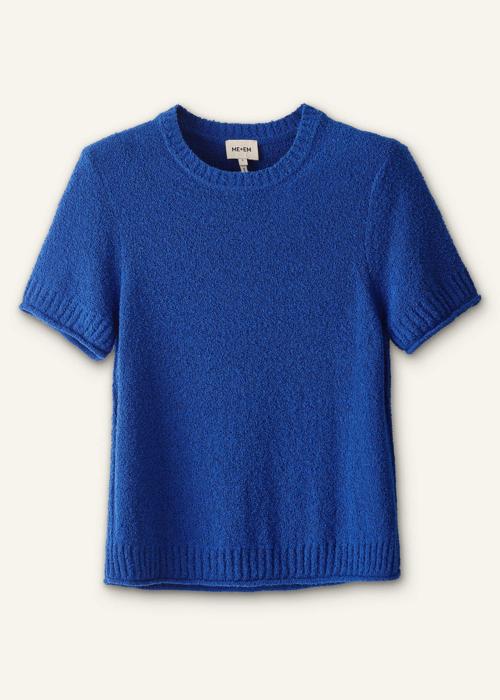 Blue Straight Knit Tee meandem
