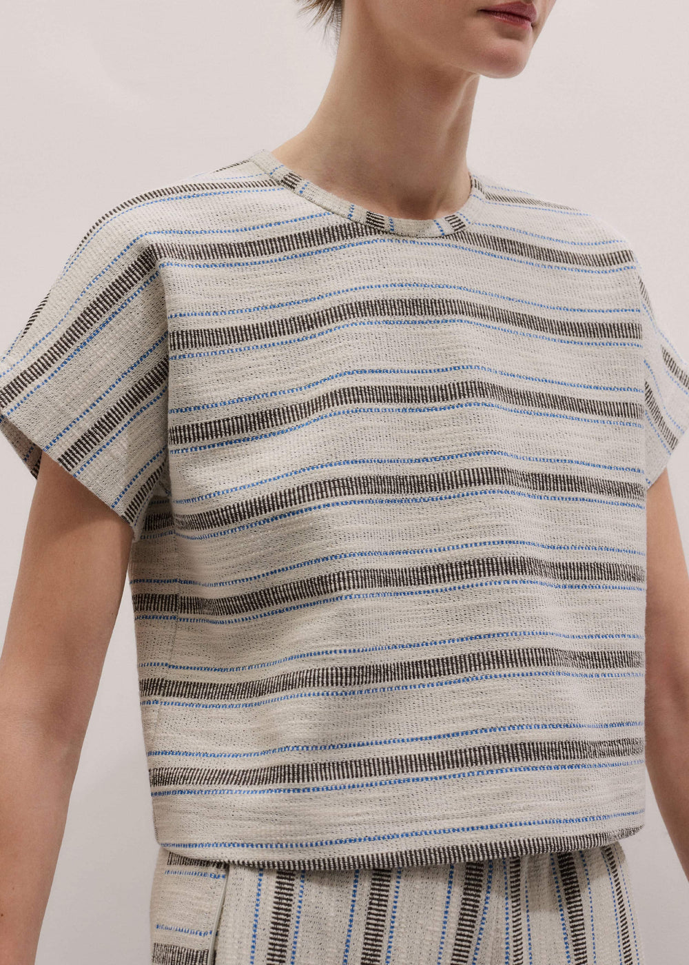 Cream Stripe Tee meandem