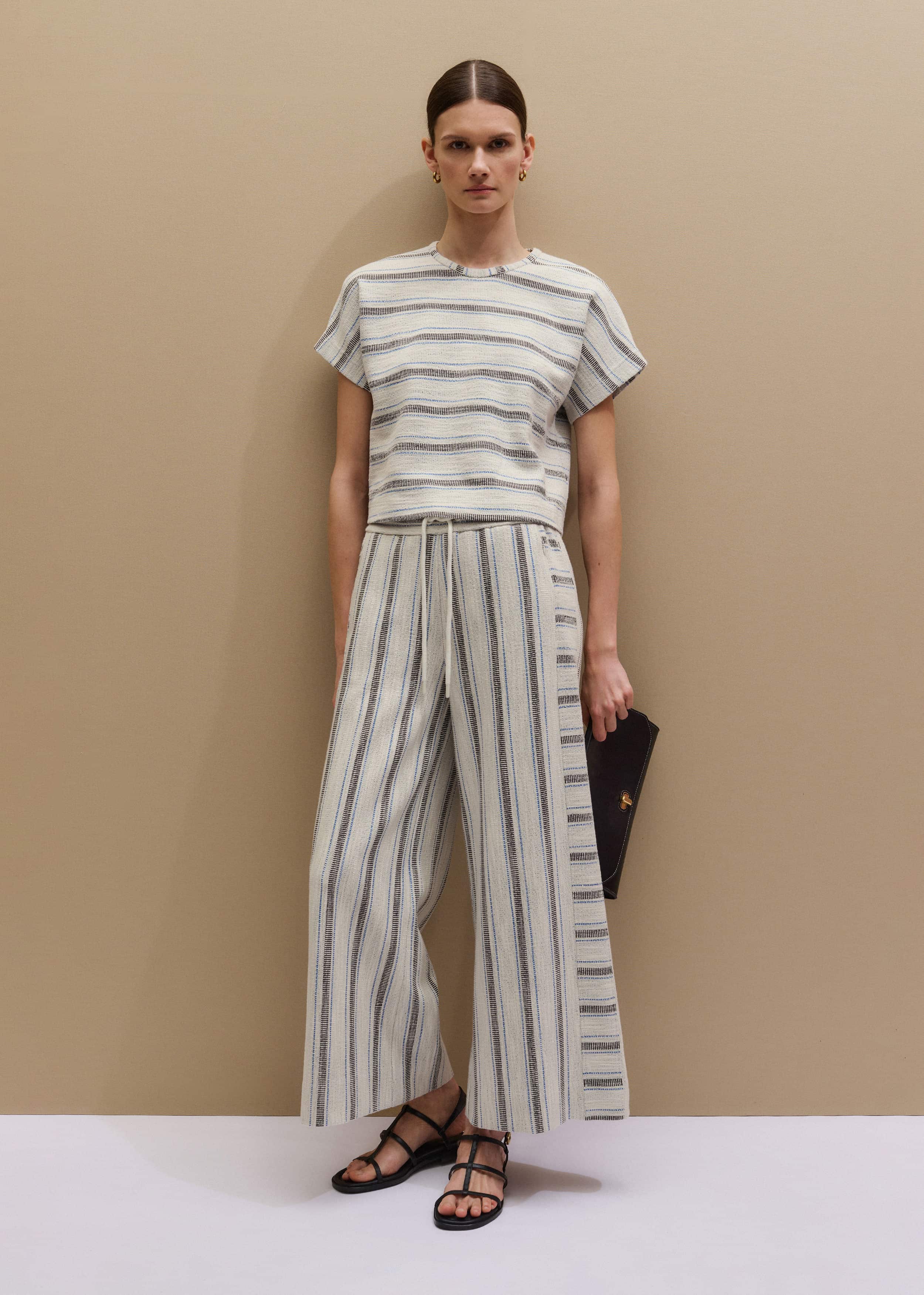 Cream Stripe Tee meandem