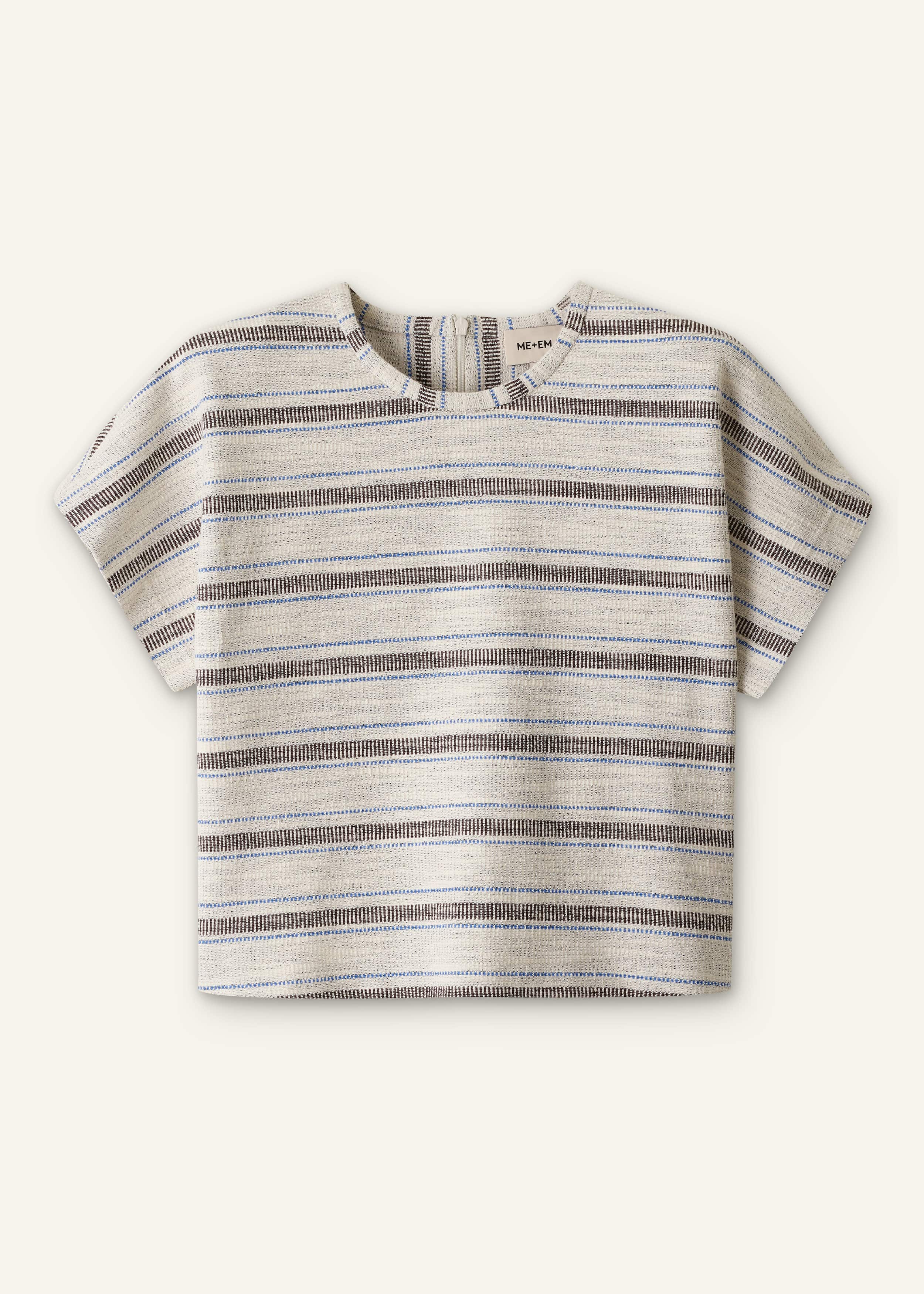 Cream Stripe Tee meandem