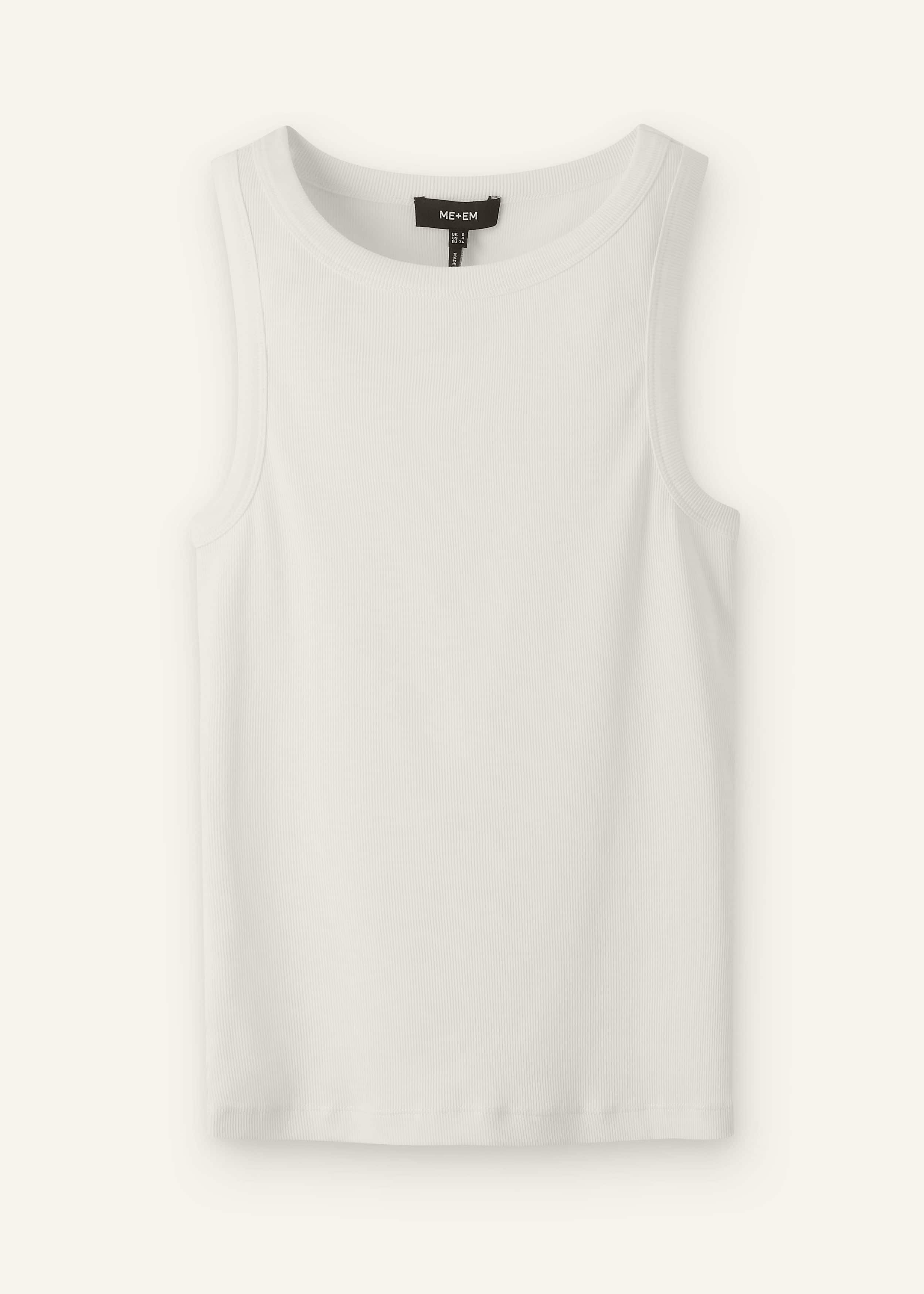 White Ultimate Crew Neck Tank meandem