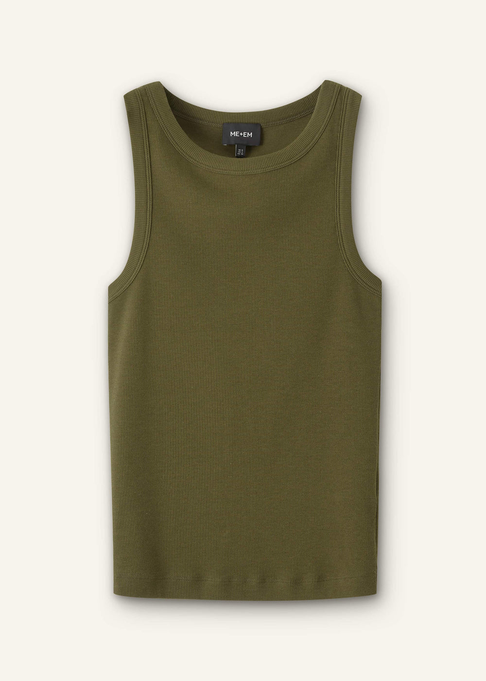 Olive Green Perfect Basic Vest meandem