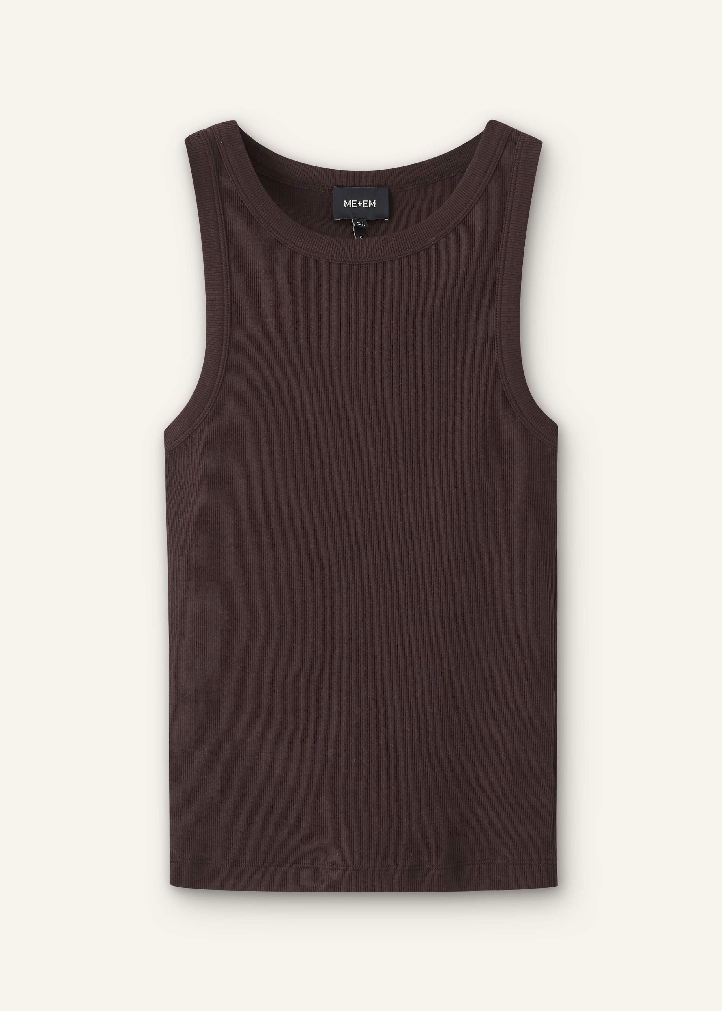 Brown Perfect Basic Vest meandem