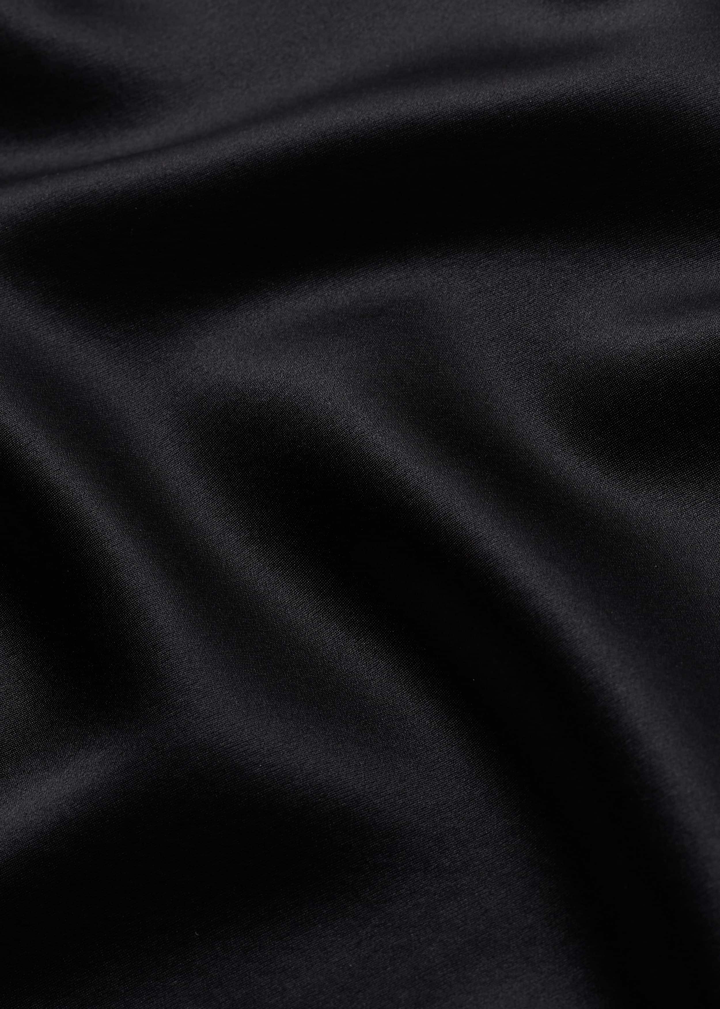 Black Silk Satin Evening Tank Top meandem