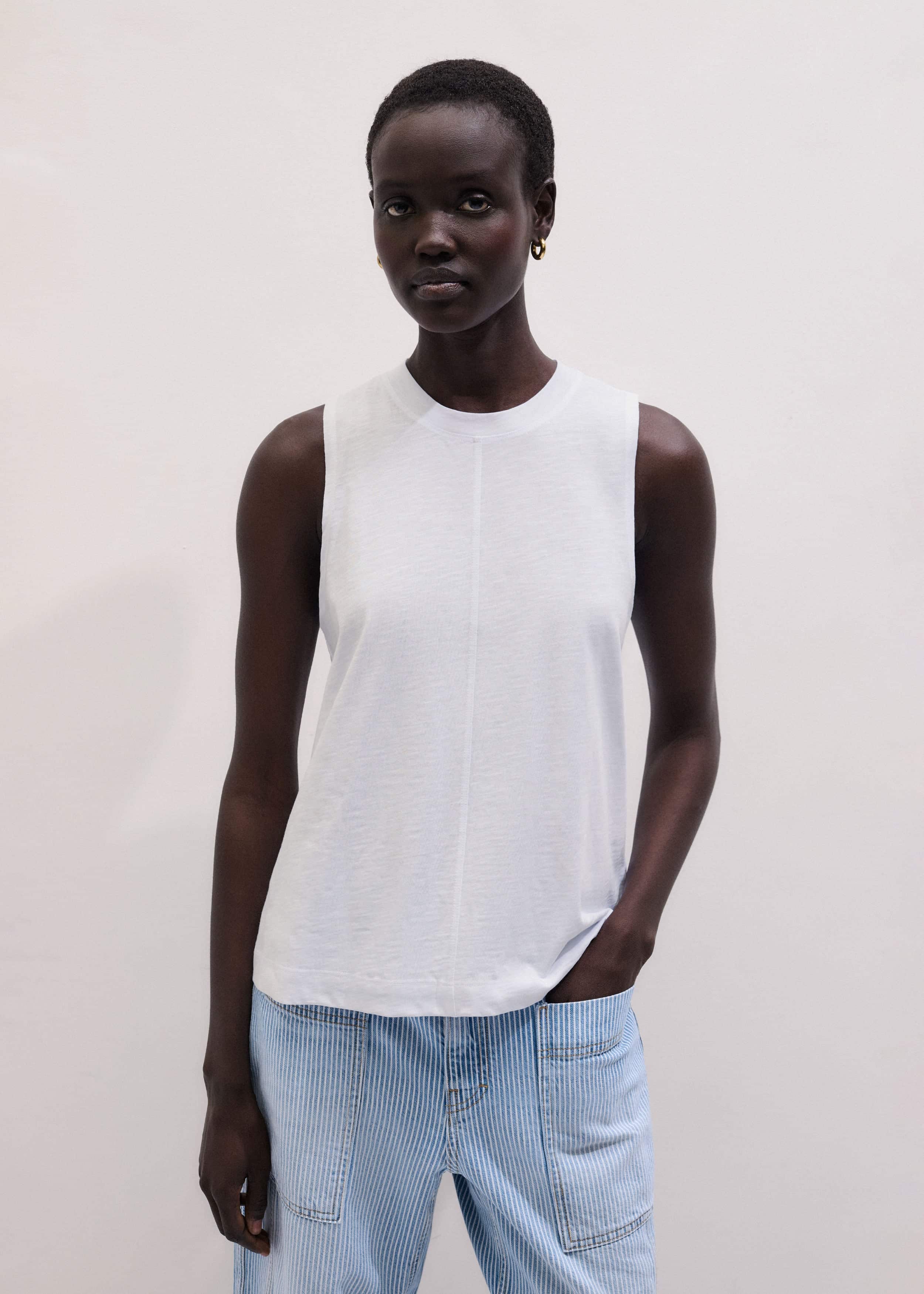 White Racerback Swing Top meandem
