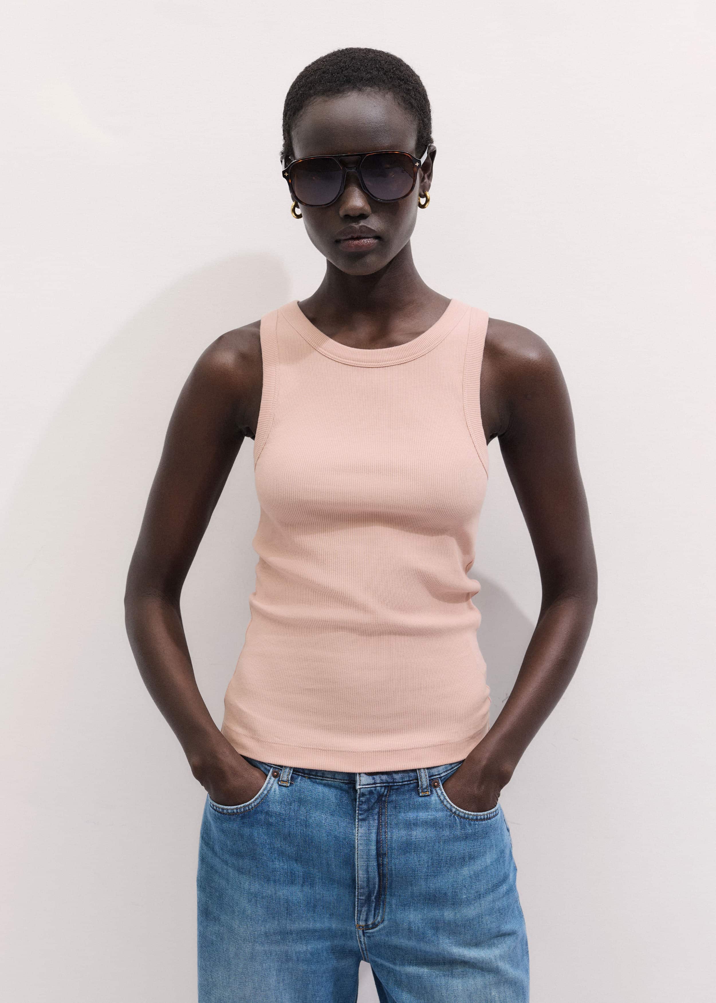 Blush Pink Perfect Basic Vest meandem