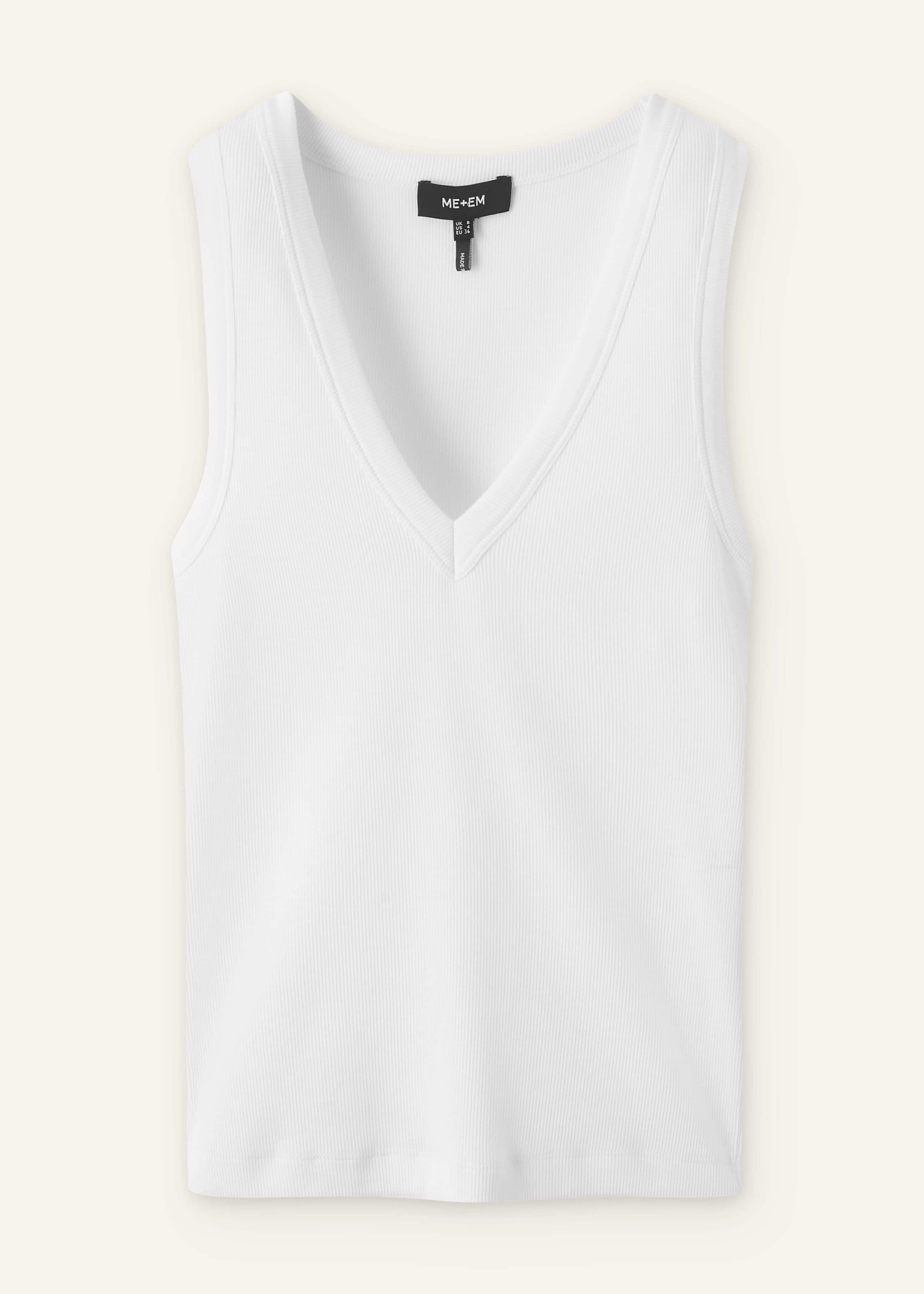 White Ultimate V-Neck Vest meandem