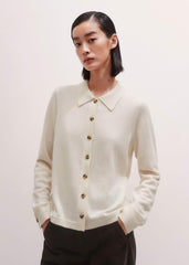 Cream Relaxed Knit Shirt meandem