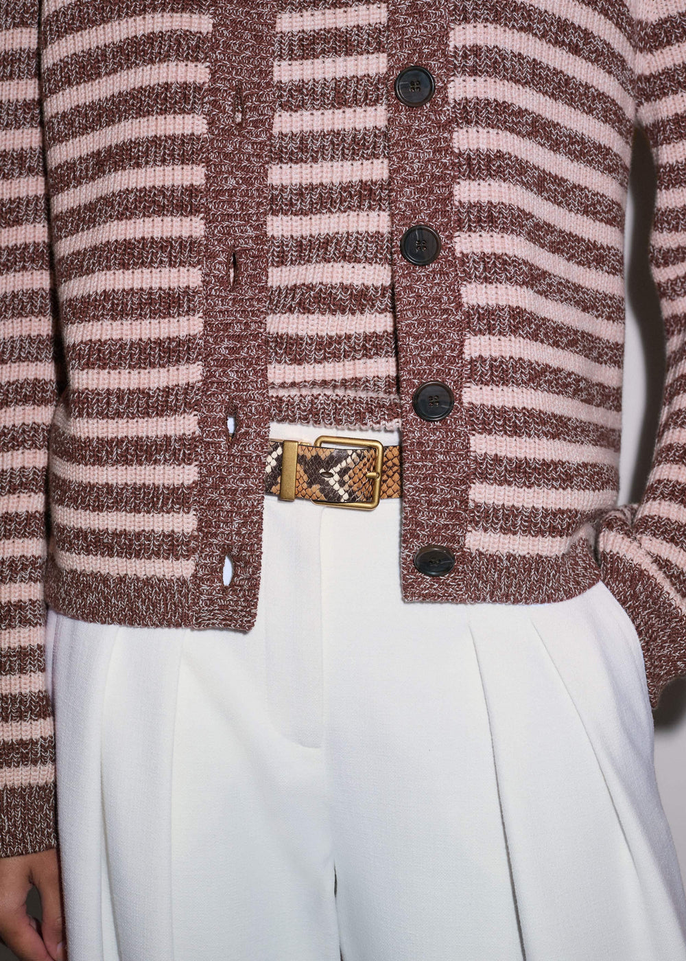 Cinnamon Brown Straight Cardigan meandem
