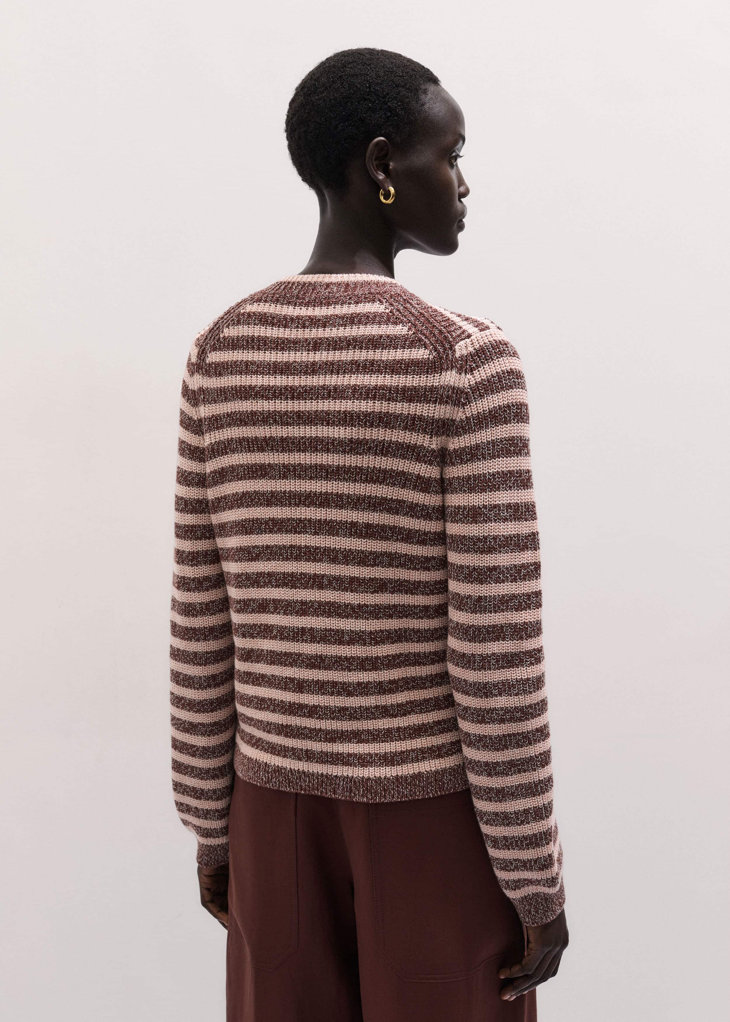 Cinnamon Brown Straight Cardigan meandem