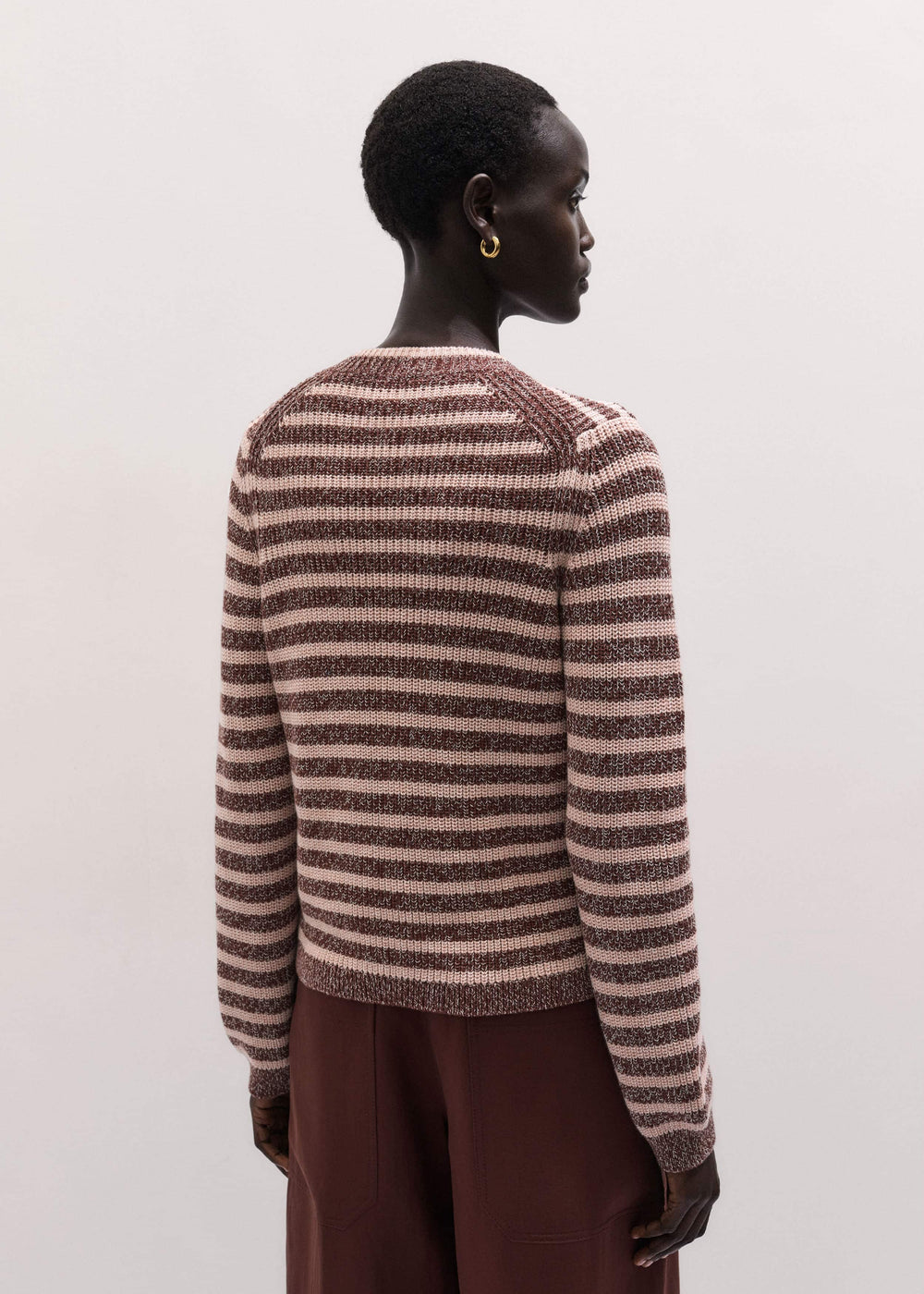 Cinnamon Brown Straight Cardigan meandem