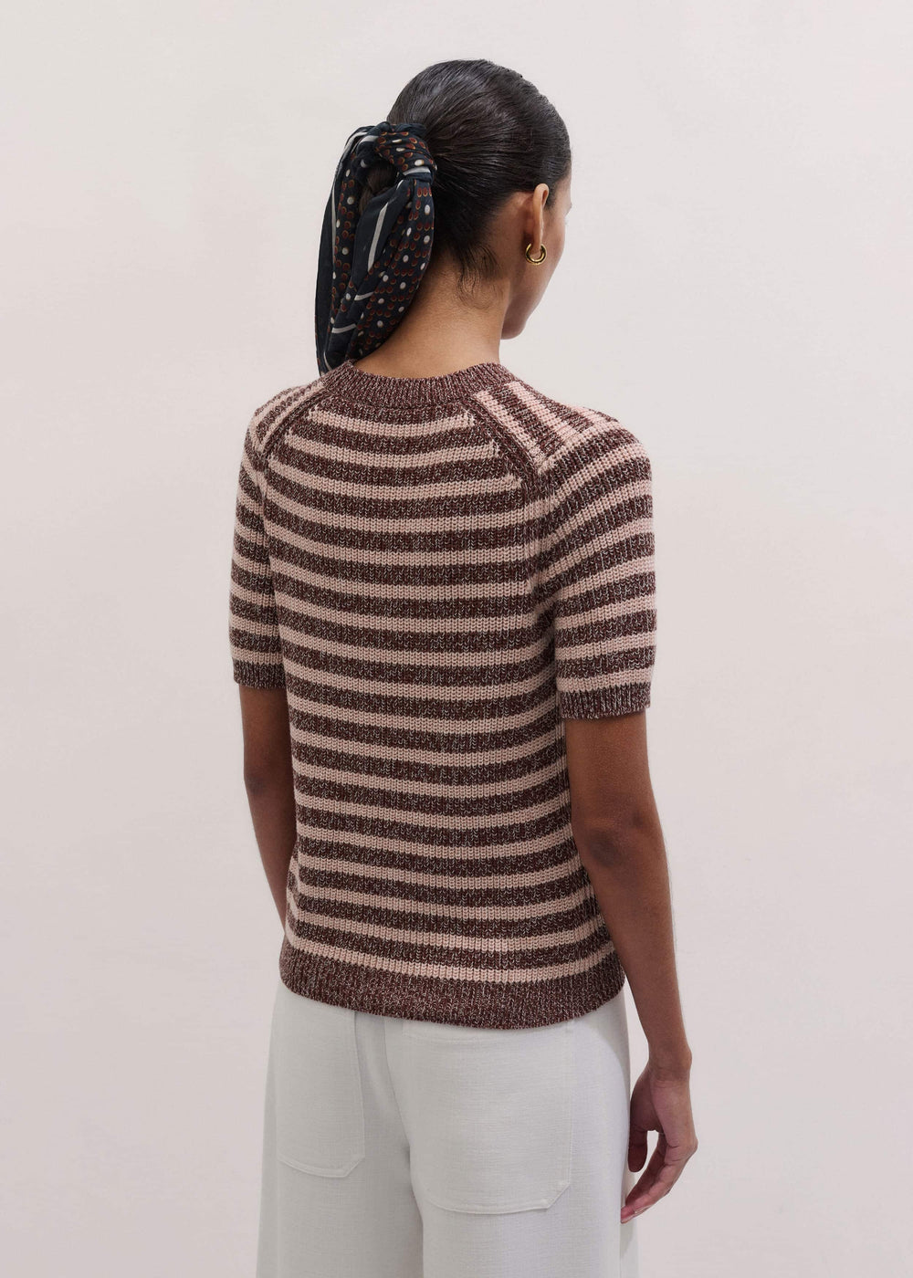 Cinnamon Brown Straight Knit Tee meandem