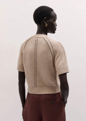 Stone Short Sleeve Cardigan meandem