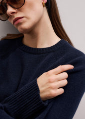 Navy Raglan Sweater + Snood meandem