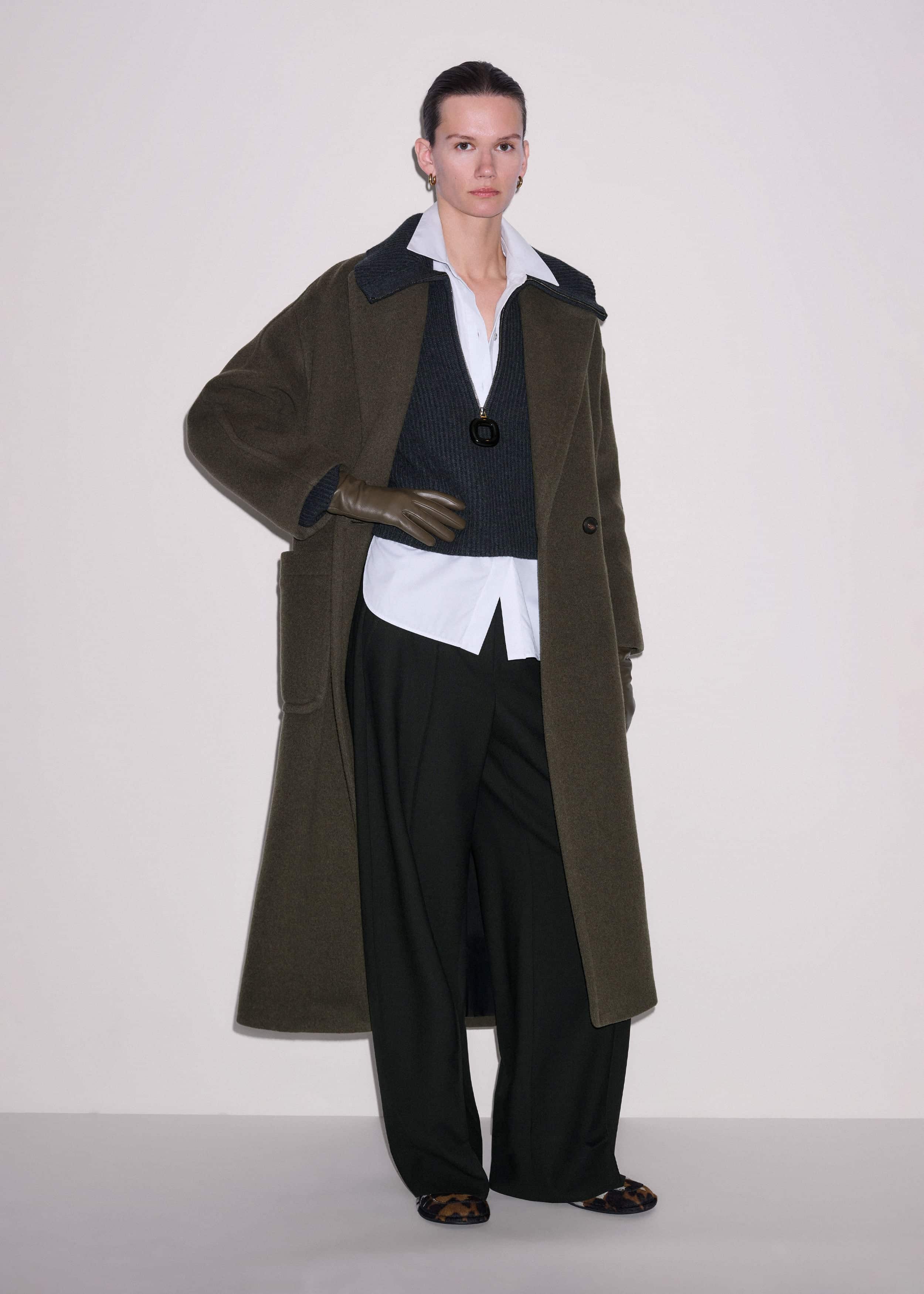 Grey Relaxed Fly Neck Zip Jumper meandem