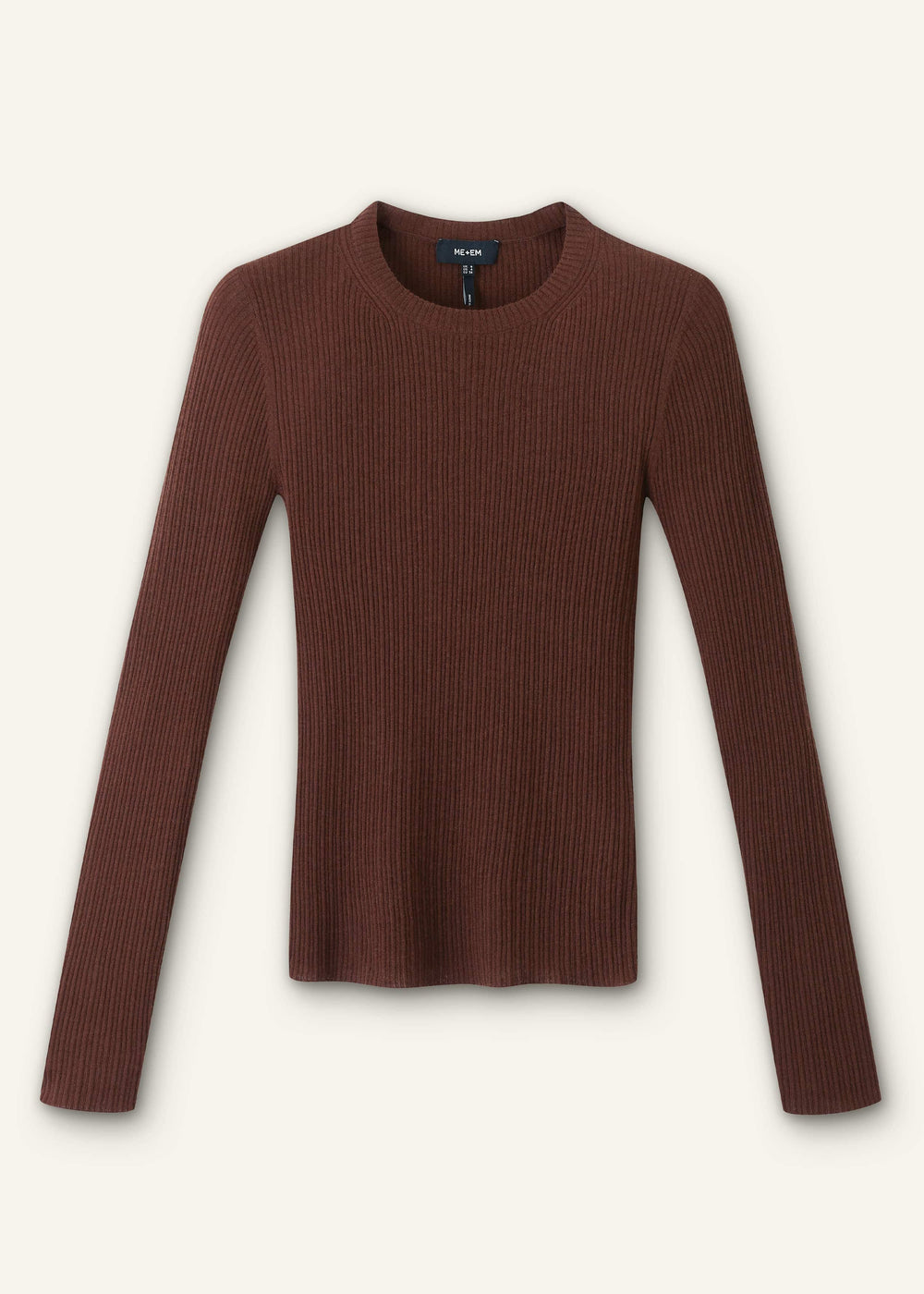 Brown Barely There Sweater meandem