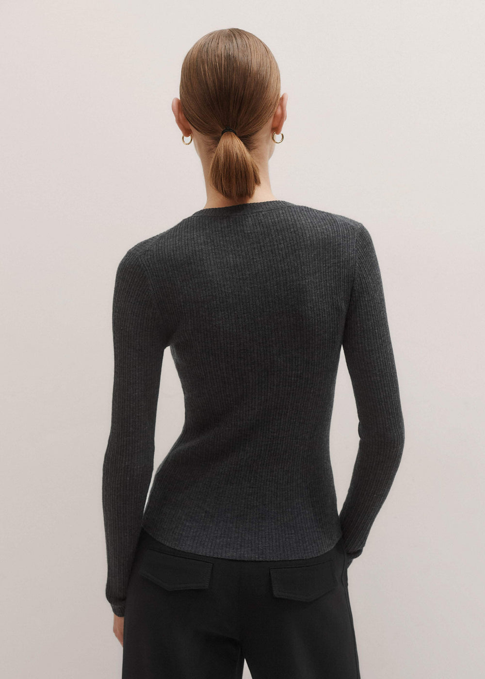 Gray Barely There Sweater meandem