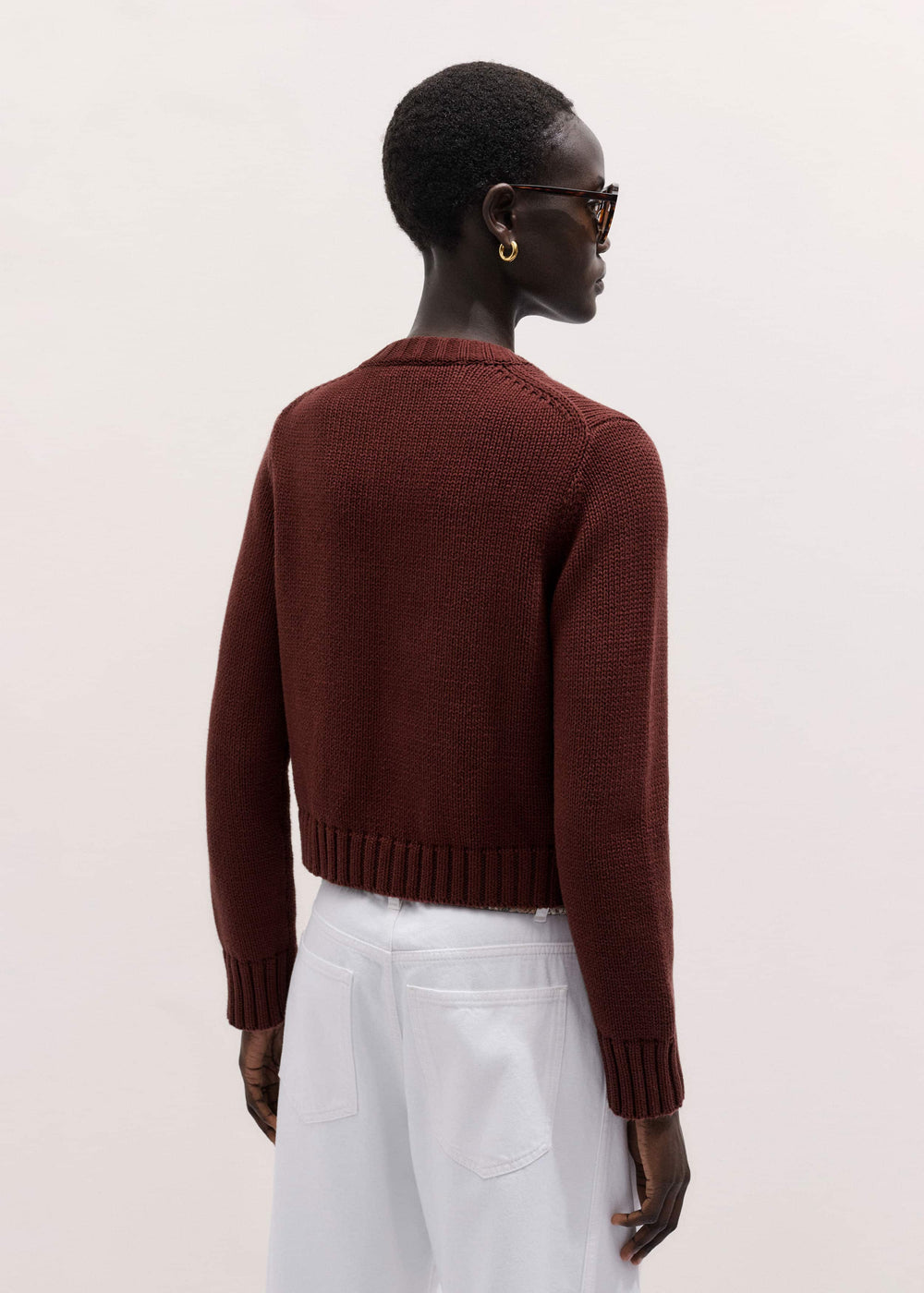 Cinnamon Straight Crop Cardigan meandem