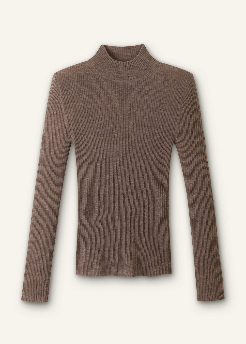 Brown Barely There Slim Layering Sweater meandem